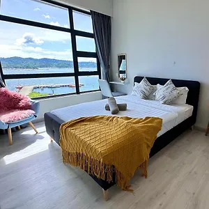 公寓 Jq1 Sea & Pool Or View Wifi I Washing Machine For Some Units I Cuckoo Water Jesselton Quay By R2